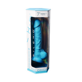 Silexd 7 Inch Model 1 Blue Silicone Dildo with Balls Default Title DONGS
